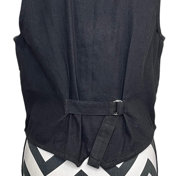 Vintage Jane Ashley Sz S Aztec Western Rodeo Boho Woven Tapestry Vest - Picture 6 of 13